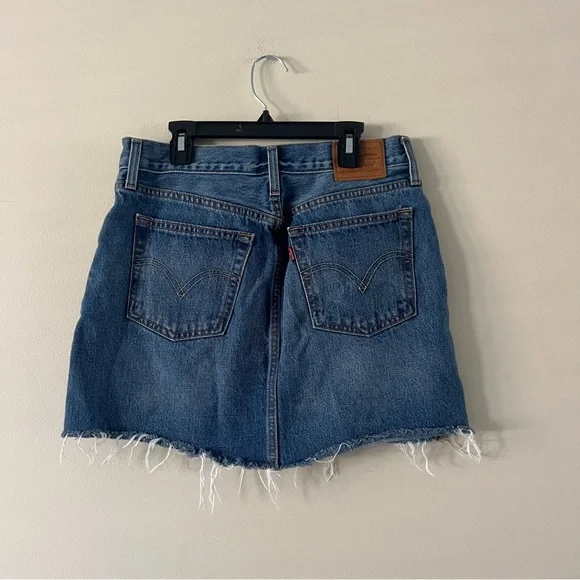 Levi’s Blue A-line Mini Skirt - Picture 3 of 4